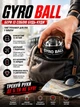 Эспандер гироскопический кистевой тренажер силы хвата Powerball GyroBall гиробол павербол вращающийся шар антистресс реабилитационный после травм предплечья запястья нескользящий корпус спортивный фитнес тренировка кисти руки с кейсом черный Art Planet - изображение 6