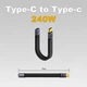 Кабель-подовжувач USB4 Type-C (Male/Female) - 240W, 40Gbps, 8K - зображення 5