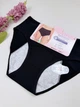 Хлопковые женские трусики для критических дней Ouno 6326-1, 3XL (ОБ 118-125), Чёрный - изображение 2