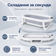 Ванночка для немовлят Extralink Kids з LED термометром — дитяча складна ванна для купання - зображення 5