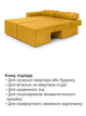 Диван угловой Оникс 245×160 см, велюр, желтый - изображение 7