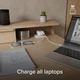Мережевий зарядний пристрій SBS Flexi Wall Charger 65W PD USB-C USB-A White (TETRGANUSBTCFOLD65W) - зображення 8