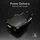 Мережевий зарядний пристрій SBS Ultra-Slim 45W PD USB-C USB-A Black (TETRGANUSBTC45SLIM) - зображення 4