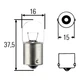 Автолампа розжарювання HELLA Standard R5W BA15s 5W 12V прозора (8GA002071121) - зображення 1