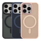 Чохол Premium TPU+PC Goldencis Matte with MagSafe для iPhone 15 Pro White - изображение 2