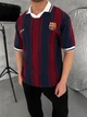 Футболка поло Barcelona мужская летняя ретро L бордово синяя (A0163) - изображение 1