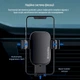 Автотримач для телефону ColorWay Metallic Gravity Holder 3 Black - изображение 19