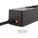Мережевий фільтр-подовжувач СolorWay 4 розетки/3USB (2USB-A + 1 TYPE-C) (24W) Black 5M (CW-CHE435PDB) - зображення 19