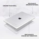Защитный чехол-накладка Macbook Air 13.6 M2 M3 М4 М5 (A2681 / A3113 / А3240 / А3449) 2022-2026 г Прозрачный с блёстками - изображение 3