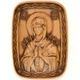 Різьблена ікона "Богородиці Семистрільна", овальна, 17х12 см - изображение 1