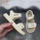 Босоножки детские для девочки Fashion молочные на липучках 33р (21,7 см) 7237 - изображение 7