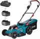Газонокосарка акумуляторна Konner&Sohnen KS 43LM-40V 40В(20+20) акб 2?4А·год 43см 50л 25-75мм 15.5кг - изображение 1