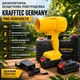 Воздуродувка аккумуляторная Krafftec бесщеточная 48V 6Ah 850W 45000 об/мин 220 м/с с 2 АКБ и кейсом желтая - изображение 4