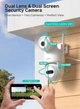 IP-камера Reobiux K8Q 3K з двома об'єктивами 360° PTZ з кольоровим нічним баченням та виявленням руху - зображення 2