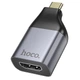 Перехідник Type-C M/HDMI F Hoco UA33 чорний зі сріблястим - изображение 1