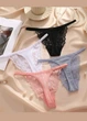 Набор кружевных трусиков стрингов Fine Flowers (2093-48-01) Комбинированный 48 FINETOO (XL) - изображение 2
