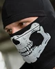Трикотажна Балаклава з принтом Skull чорна One Size - зображення 6