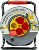 Подовжувач мережевий на котушці PowerPlant, 4 розетки, 25 м, Grey (EX610525) - зображення 2