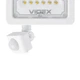 Прожектор LED, Videx, White, 10 Вт, 1000 Лм, з датчиком руху та освітленості (VL-F2e105W-S) - зображення 3