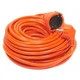 Подовжувач мережевий PowerPlant, 1 розетка, 25 м, Red (PPCA10M250S1) - зображення 2