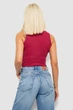 Топ женский однотонный в рубчик, цвет бордовый, S-M, 221R5077 - изображение 4