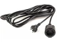 Подовжувач мережевий PowerPlant, 1 розетка, 5 м, Black (PPEA08M50S1) - зображення 1