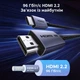Кабель HDMI - HDMI Ugreen HD186 HDMI 2.2 2 м Черный, 16K-60Гц, 8K-240Гц, 4K-480Гц, 96 Гбит/с (65900) - изображение 6
