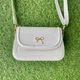 Сумка молочного цвета с бантиком красивая стильная сумочка mini bag aesthetic - изображение 9
