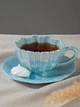 Чашка с блюдцем Blue pearl, 240 мл - изображение 1