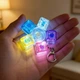 Брелок-спиннер кейкап кликер антистресс 5 клавиш с LED-подсветкой (прозрачная клавиатура) - изображение 3
