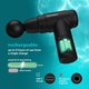 Мини-массажный пистолет HoMedics NOVO Black ручной перкуссионный вибромассажер с подогревом, 4 насадки, 6 скоростей - изображение 6