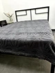Плед из микрофибры евро 200×220 ромашка графит - изображение 3