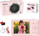 Цифровая компактная камера 4K 48MP ZHIZJIA H16 Pink — Компактный фотоаппарат для блогеров с автофокусом, 16x зумом и SD-32GB - изображение 2