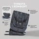 Детское автокресло от 0 до 12 лет EL CAMINO ME 1114 EVEREST Dark Gray, група 0+/1-2-3, крепление isofix, поворот 360 - изображение 3