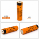 Аккумулятор 18650 B-plus 2000 mAh реальный объём Li-Ion 3.7v для фонарей - изображение 4