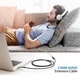 Кабель UGREEN AV118 3.5mm Male to 3.5mm Female Extensioin Cable 1m Gray (10592) - изображение 4