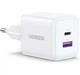 Зарядное устройство UGREEN X516 30W 2-Port GaN Fast Charger White (65015) - изображение 3