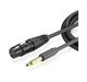 Кабель UGREEN AV131 6.35 Male to XLR Female Cable 2m Black (20719) - изображение 2