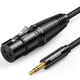 Кабель UGREEN AV182 3.5mm Male to XLR Female 2m Black (20244) - изображение 1