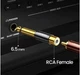 Переходник UGREEN AV169 6.35mm Male to RCA Female Adapter Black (80731) - изображение 4