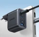 Зарядное устройство Anker Nano Charger 70W GaN 3-Ports Black (A121AL11) - изображение 3