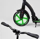 Самокат двухколесный Best Scooter 52266 (4) колеса PU – переднее 23 см, заднее – 20 см, 1 амортизатор, широкий руль, зажим руля - изображение 3