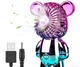 Аккумуляторный мини-вентилятор с USB, 3 скорости/Розовый вентилятор/ Портативный вентилятор на стол - изображение 5