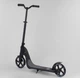 Самокат двухколесный 72378 "Best Scooter" (2) цвет ЧЕРНЫЙ, колеса PU - 20 см, широкий велосипедный руль, новый зажим руля - изображение 3