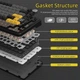 Клавиатура Attack Shark X85 Pro RGB Linear Blueberry Switch Wireless Starry Black (AS-6972792470368-SB-UA) [166731] - изображение 5