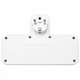Трійник у розетку на 4 розетки, 2 USB + 1 Type-C, з кнопками, Білий (Розгалужувач) - зображення 9
