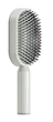 Массажная 3D расческа Central Hollow Cushion Comb для волос белая с серым - изображение 4
