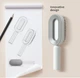 Массажная 3D расческа Central Hollow Cushion Comb для волос белая с серым - изображение 7