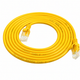 Патч-корд сетевой RJ45 Cat5e UTP 1 м, Ethernet кабель LAN, желтый - изображение 1