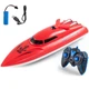 Іграшковий катер на пульті керування Speedboat 2.4G акумулятор USB кабель швидкісний RC човен 25 см - зображення 2